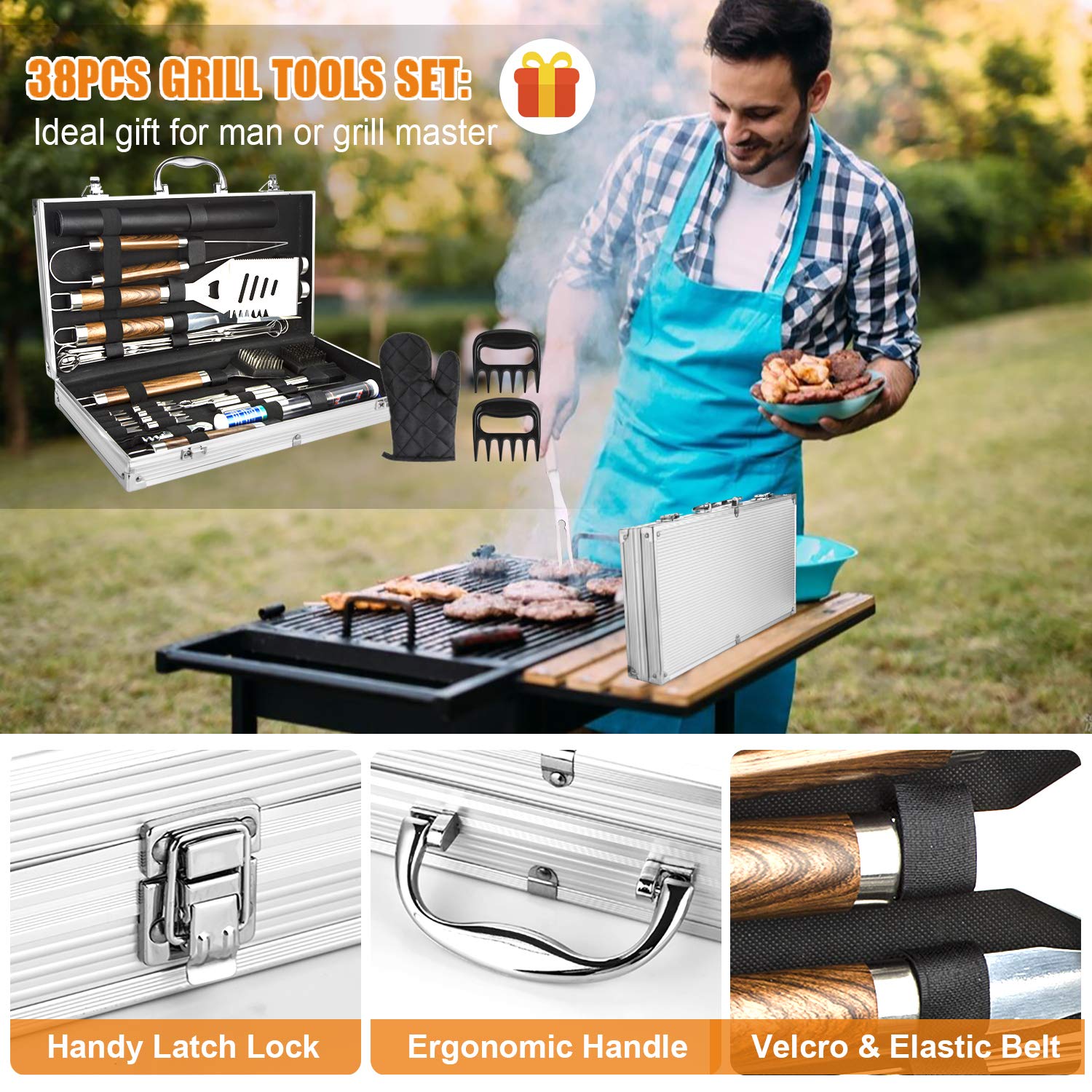 Juego de accesorios para parri - Camping Cooking Accessories Set reseña y precio