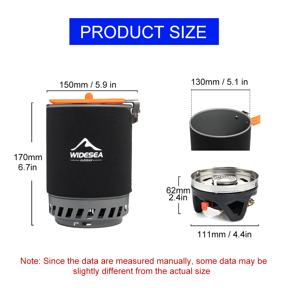 Widesea-sistema de cocina para - Camping Cooking Gas reseña y precio