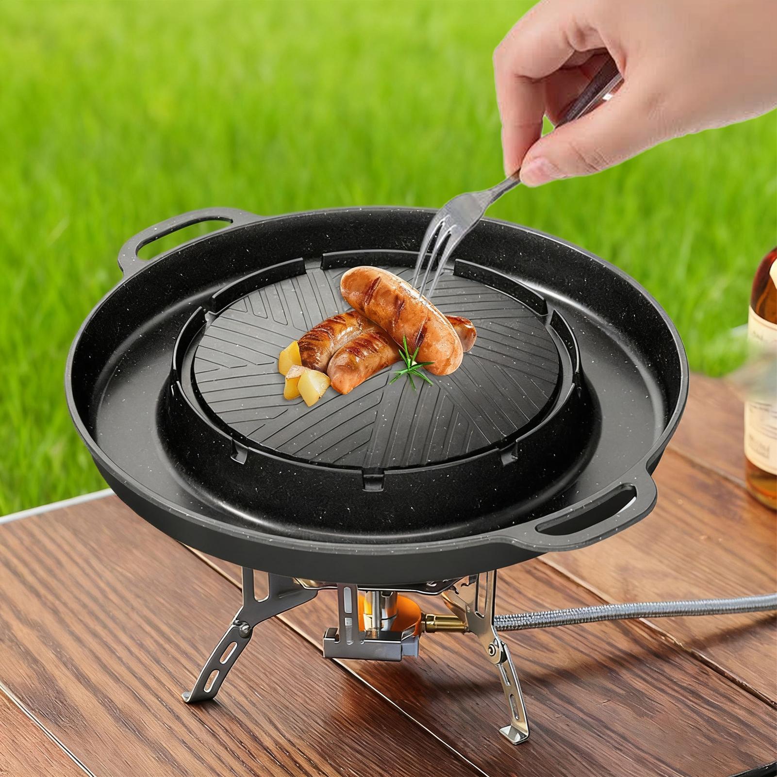 Parrilla y sartén caliente 2 e - Camping Cooking Table reseña y precio
