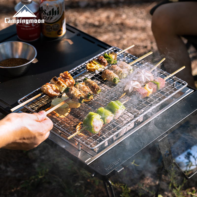 CAMPINGMOON UG-1 IGT Parrilla  - Camping Cooking Table With Windshield reseña y precio