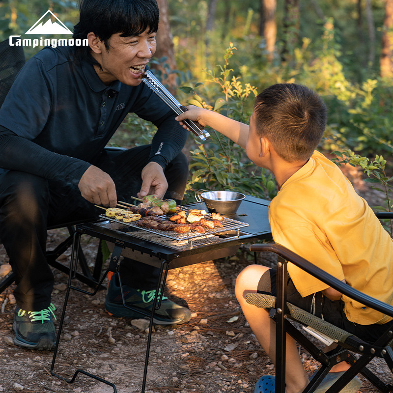 CAMPINGMOON UG-1 IGT Parrilla  - Camping Cooking Table With Windshield reseña y precio