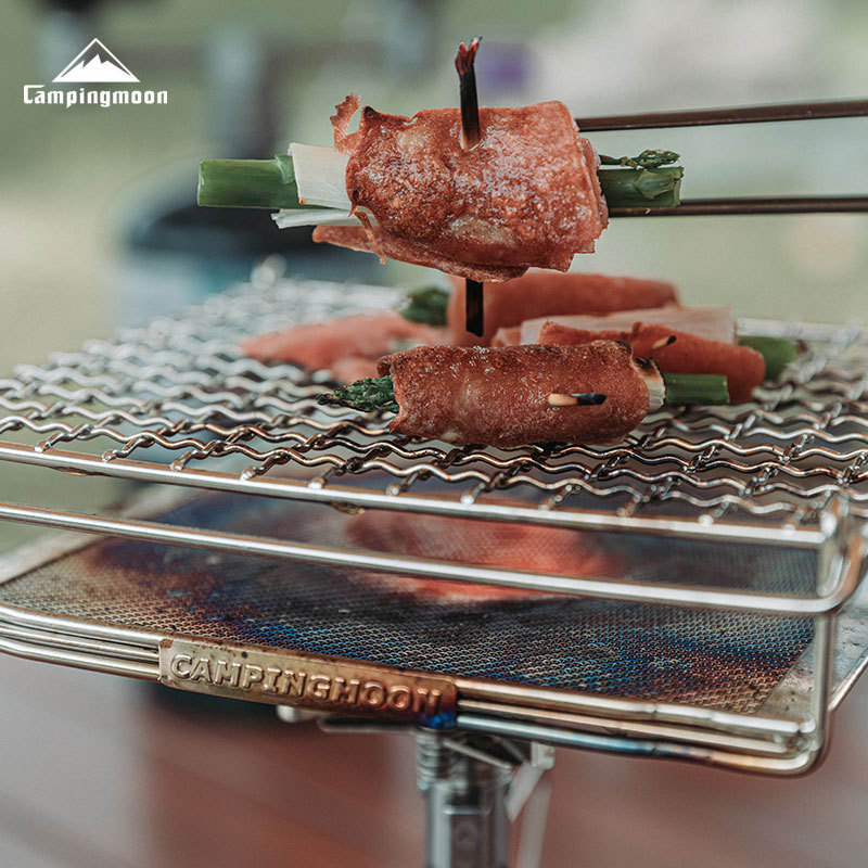 CAMPINGMOON Rejilla Plegable d - Camping Cooking Light reseña y precio