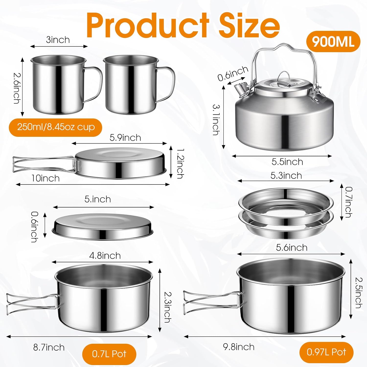Nuevo Kit de Cocina para Campi - Camping Cooking Mess Kit reseña y precio