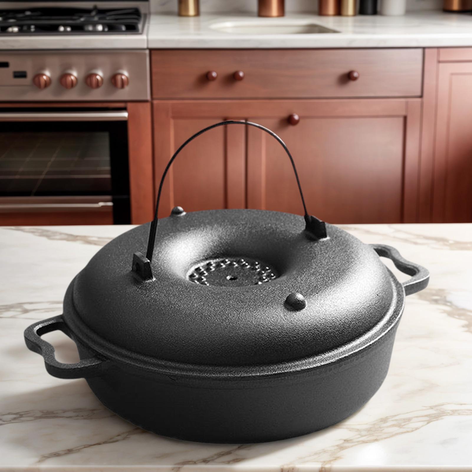 Caldero de hierro fundido para - Camping Cooking Ovens reseña y precio