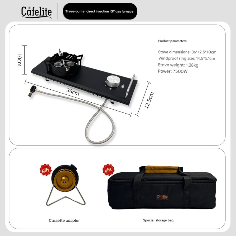 Mini Estufa de Gas Portátil, M - Camping Cooking Table With Windshield reseña y precio
