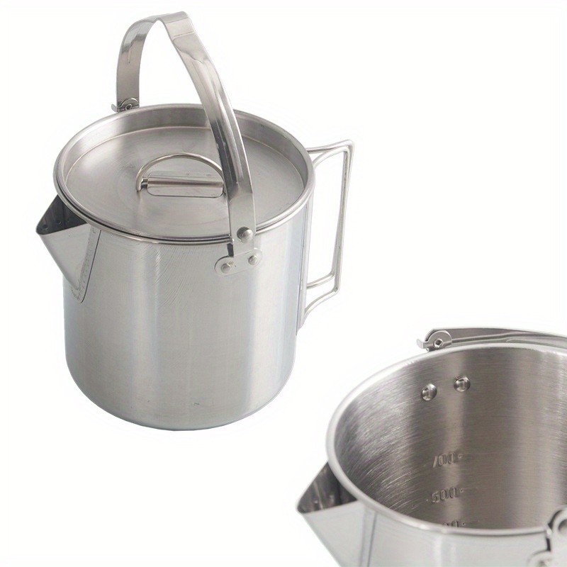Hervidor de acero compacto y p - Camping Cooking Ware reseña y precio