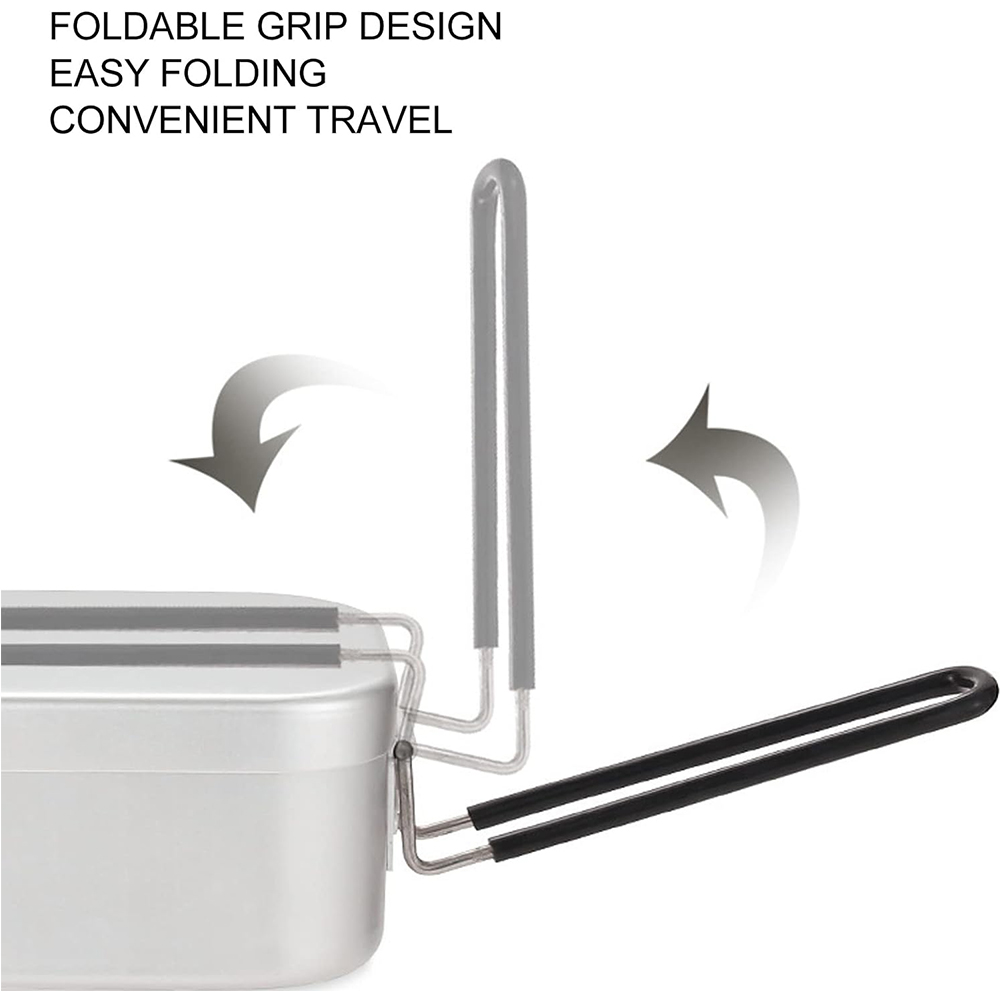 Fiambreras de aluminio de 800M - Camping Cooking Handle reseña y precio