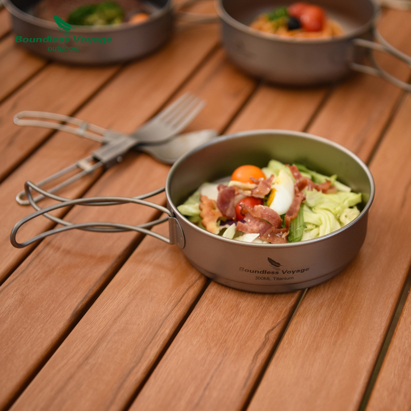 Juego de ollas con mango plega - Camping Cooking Frying Pan reseña y precio