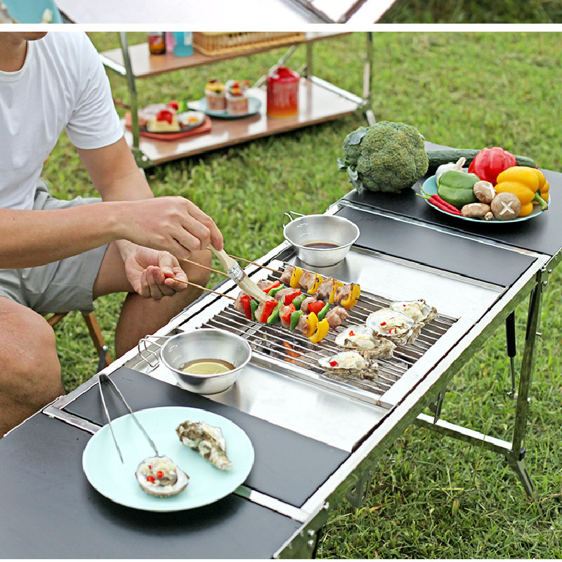 Estufa de barbacoa SmiloDon IG - Camping Cooking Table reseña y precio