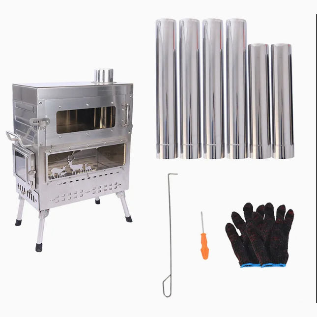 Estufa de leña portátil de ace - Camping Cooking Ovens reseña y precio