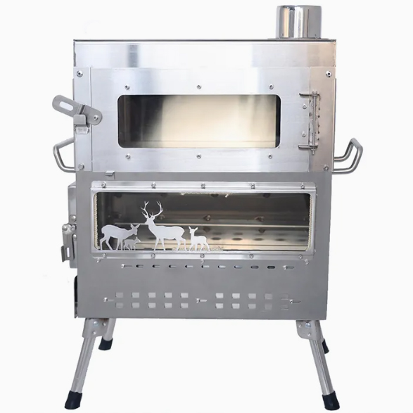 Estufa de leña portátil de ace - Camping Cooking Ovens reseña y precio