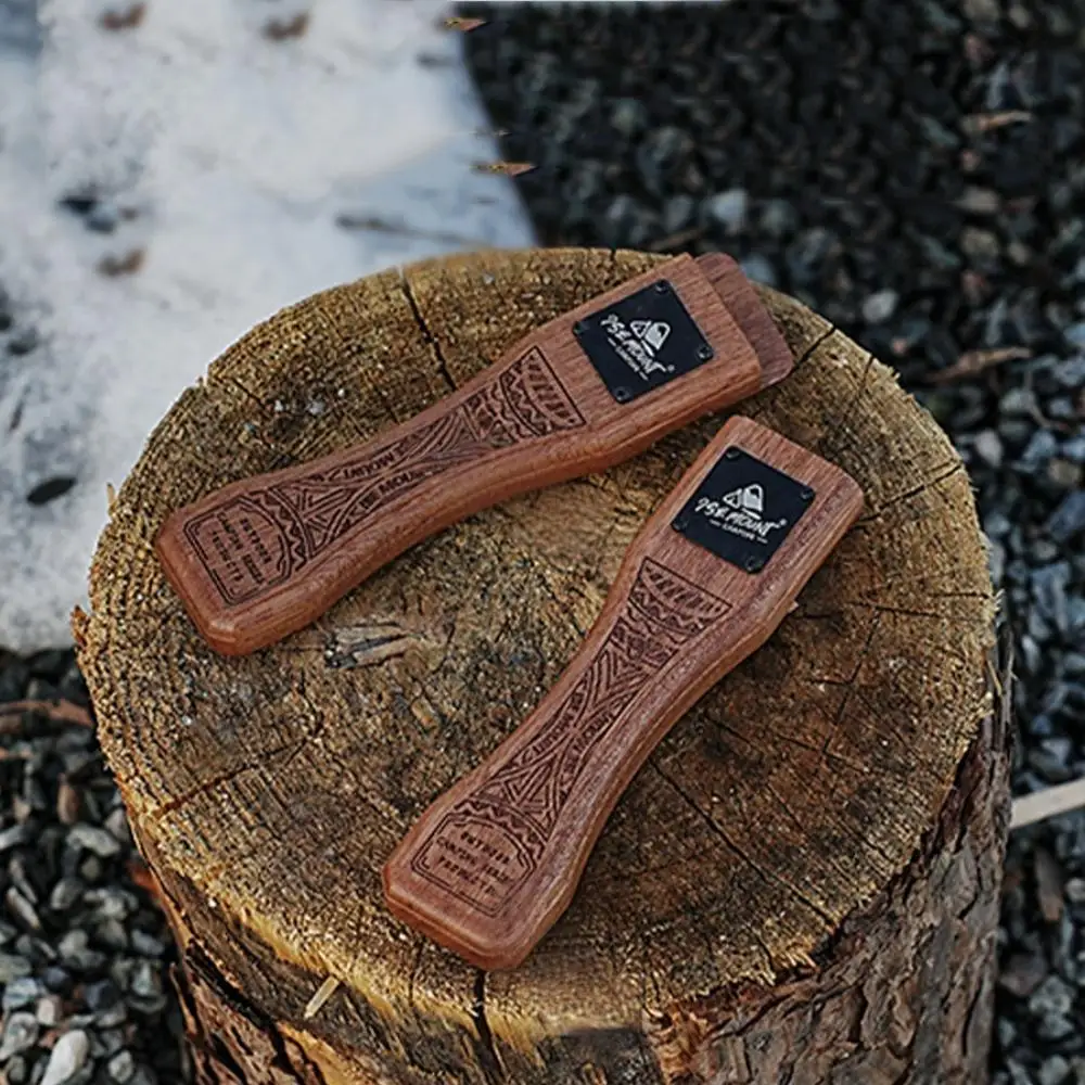 Sartén de madera natural para  - Camping Cooking Handle reseña y precio