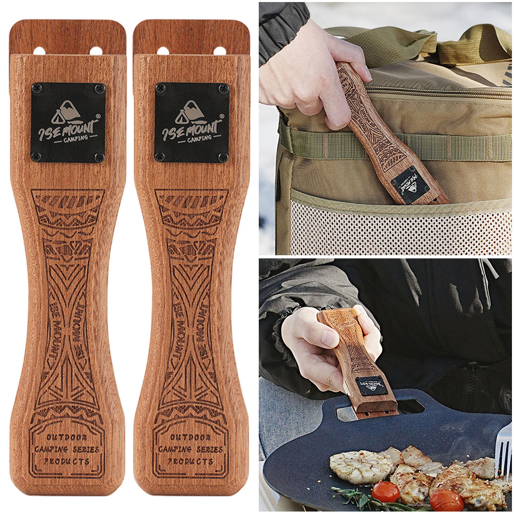 Sartén de madera natural para  - Camping Cooking Handle reseña y precio
