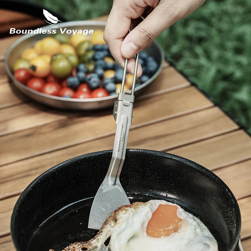 Espátula de titanio Boundless  - Camping Cooking Handle reseña y precio