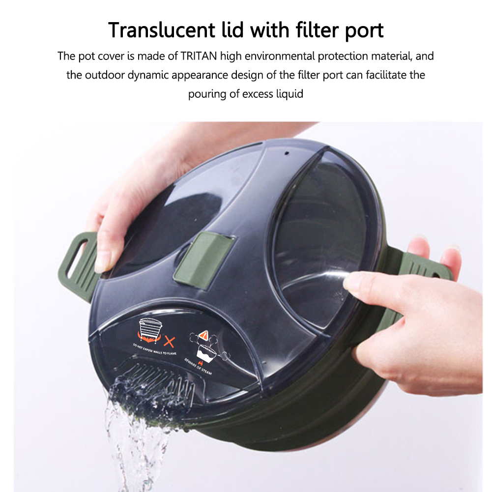 Tetera plegable de silicona de - Camping Cooking Ware reseña y precio