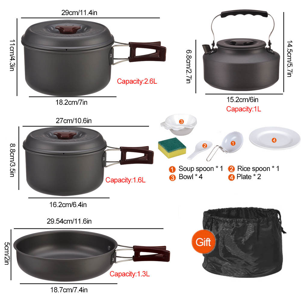 Juego de picnic de cocina al a - Camping Cooking Frying Pan reseña y precio