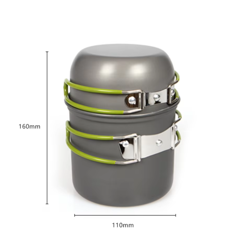 Juego de ollas ultraligeras pa - Camping Cooking Mess Kit reseña y precio
