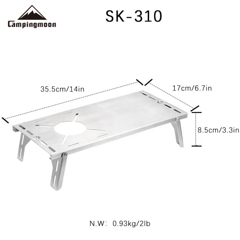 CAMPINGMOON SK-310 Parrilla de - Camping Cooking Table With Windshield reseña y precio