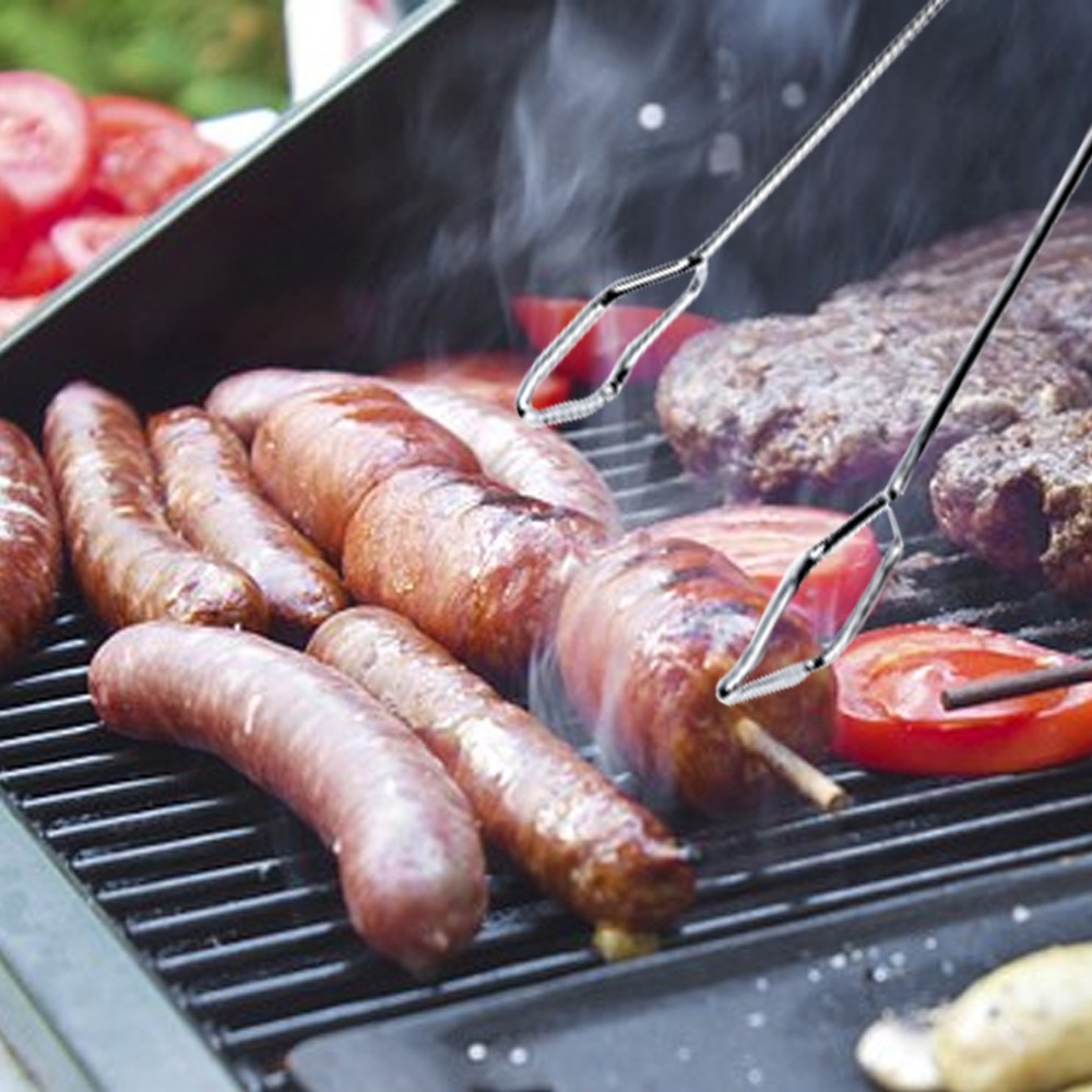 Pinzas para barbacoa de 16 pul - Camping Cooking Tips reseña y precio