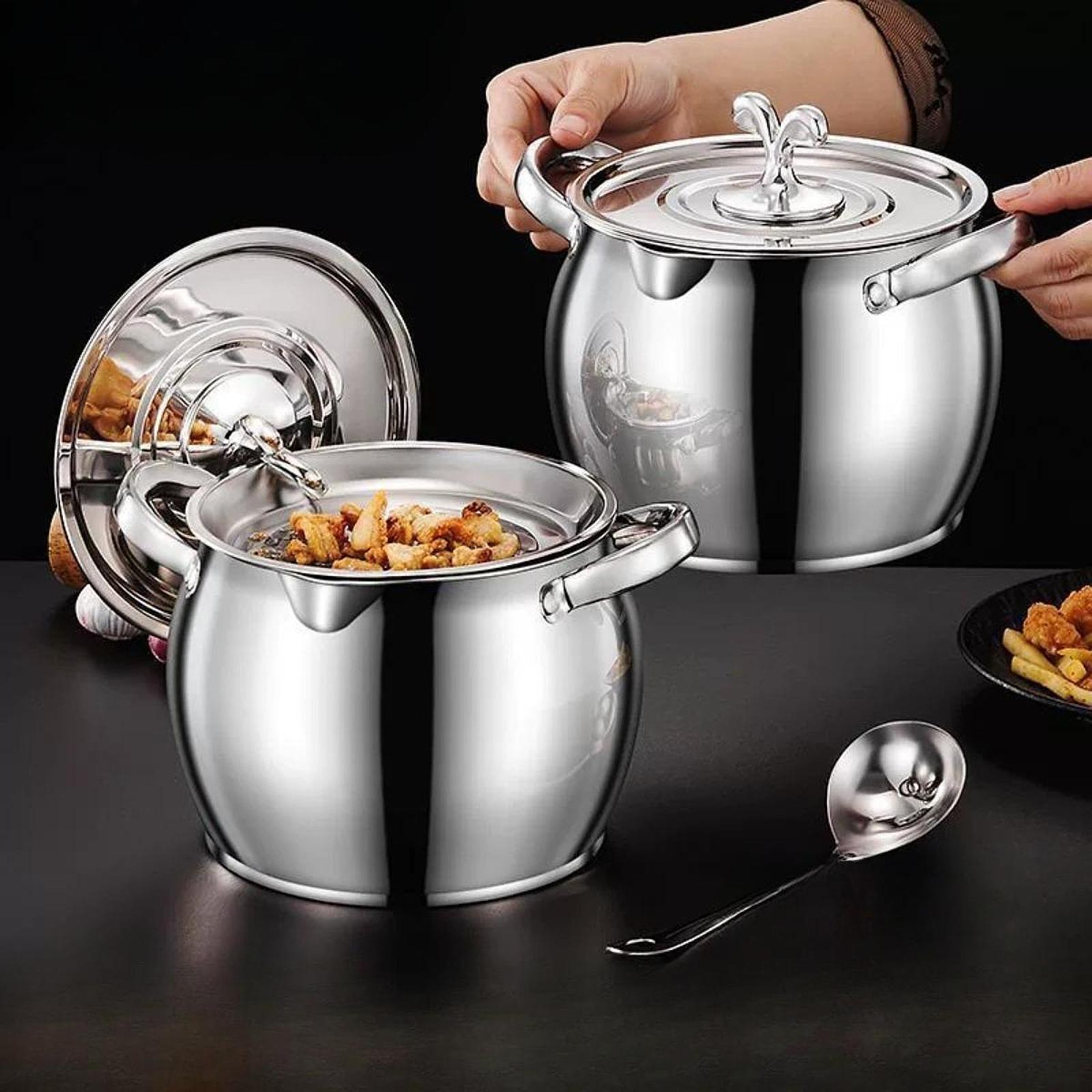 Contenedor de grasa, lata de g - Camping Cooking Container reseña y precio