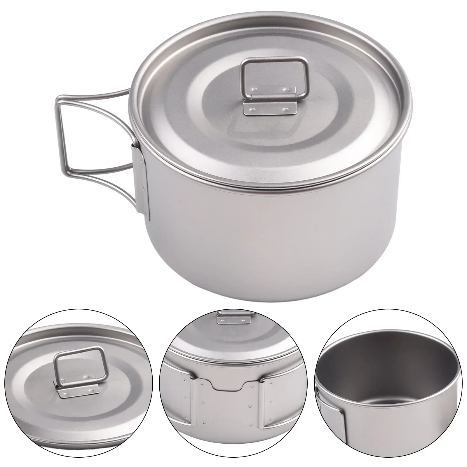 Cuenco de titanio con asa pleg - Camping Cooking Ware reseña y precio