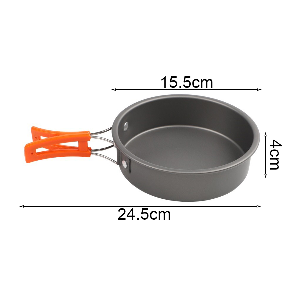Sartén de aluminio que conduce - Camping Cooking Frying Pan reseña y precio