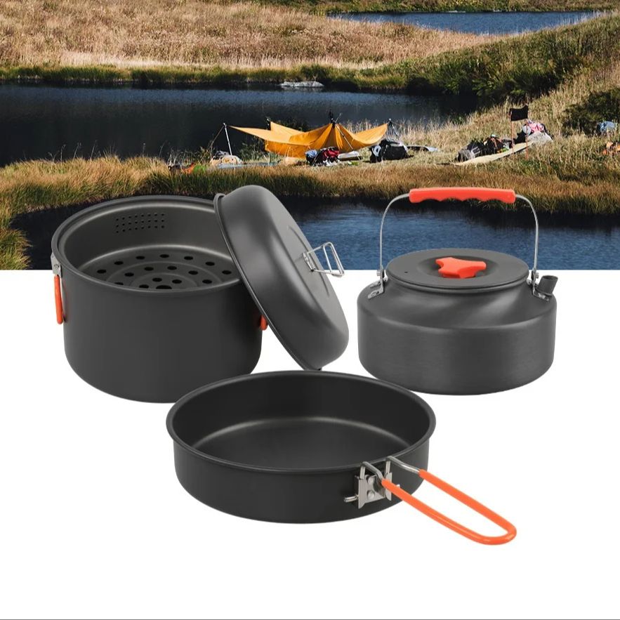 Juego de utensilios de cocina  - Camping Cooking Frying Pan reseña y precio