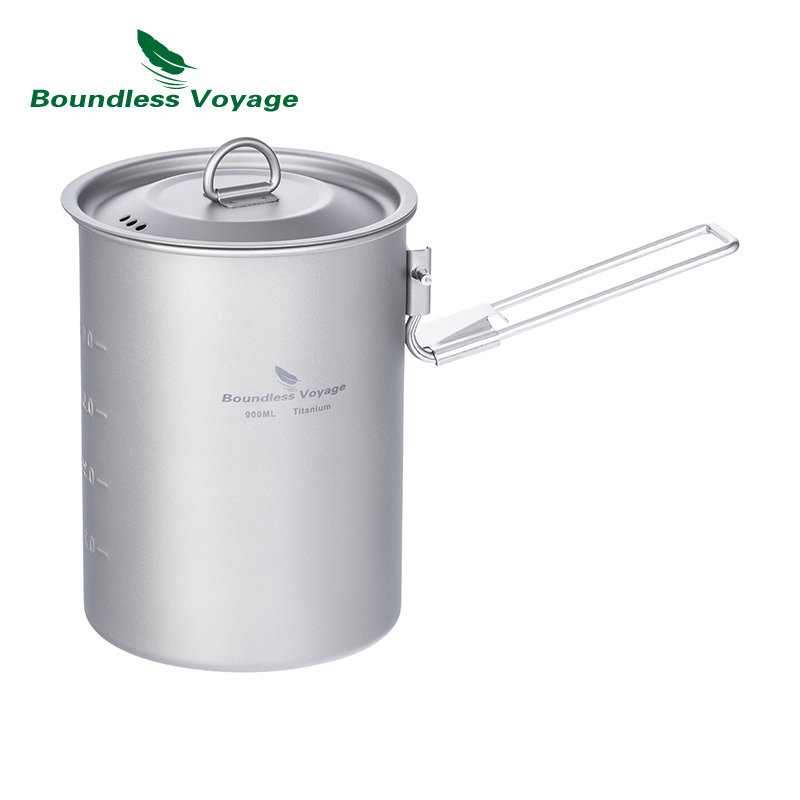 Boundless Voyage-olla de titan - Camping Cooking Handle reseña y precio