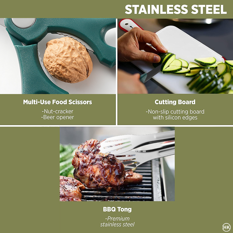 Juego de cocina para acampada, - Camping Cooking Accessories Set reseña y precio