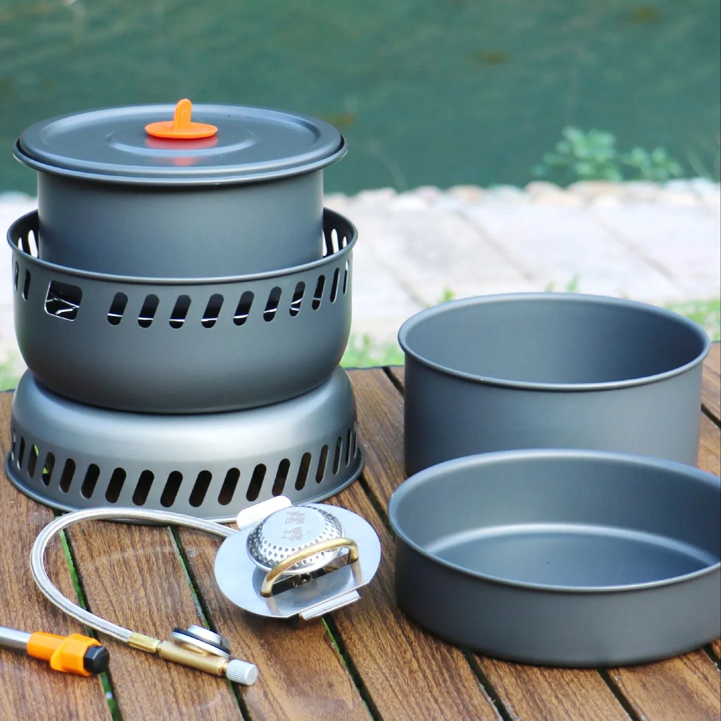 Olla de cocina de aleación par - Camping Cooking Frying Pan reseña y precio