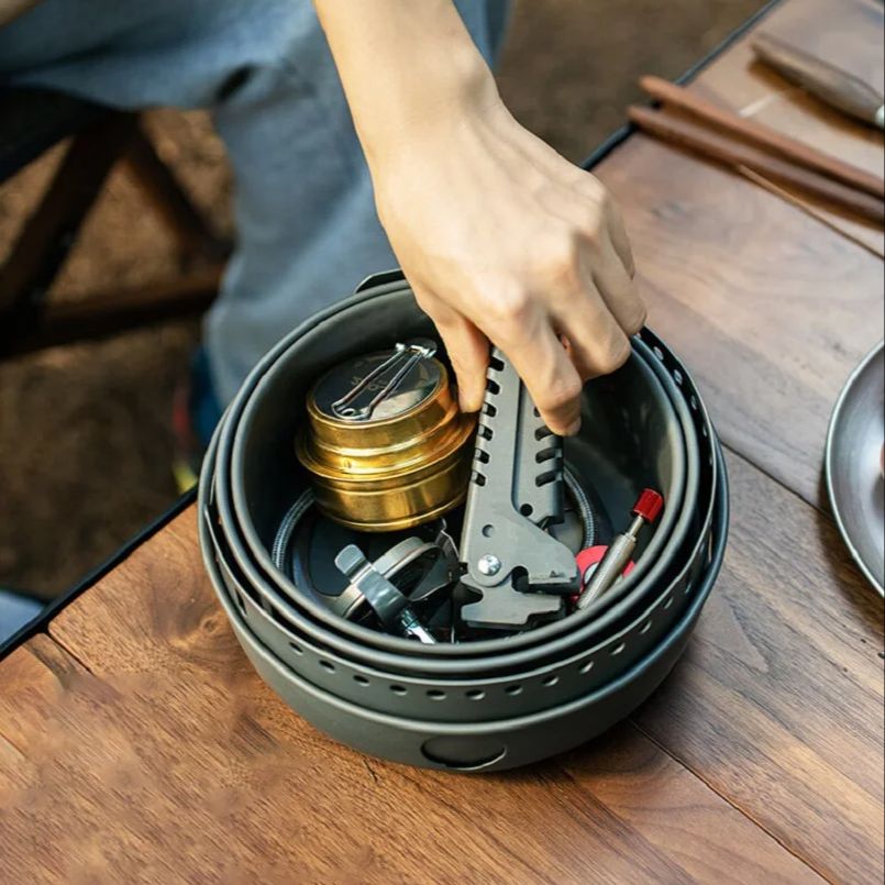 Olla de cocina de aleación par - Camping Cooking Frying Pan reseña y precio