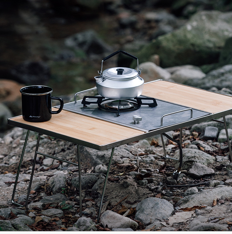 Estufa de mesa de camping pleg - Camping Cooking Table With Windshield reseña y precio