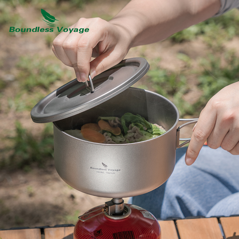 Olla de Camping de titanio Bou - Camping Cooking Ware reseña y precio
