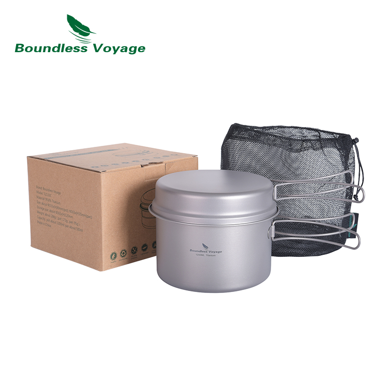 Olla y sartén de titanio Bound - Camping Cooking Mess Kit reseña y precio