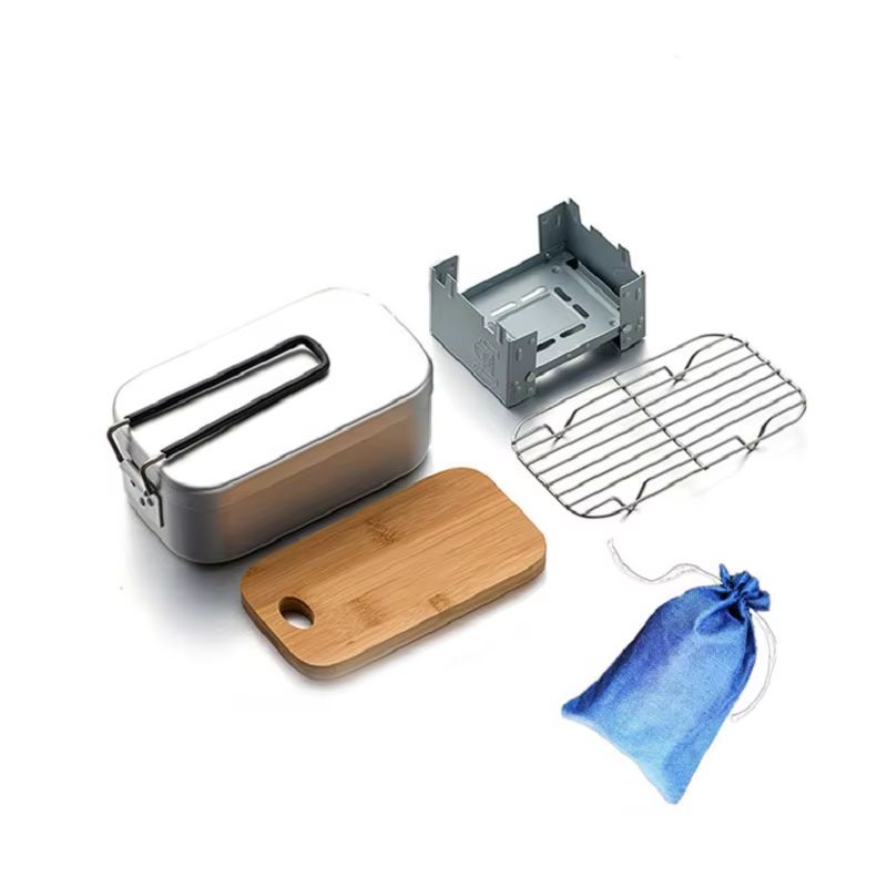 Kit de desorden de aluminio pa - Camping Cooking Mess Kit reseña y precio