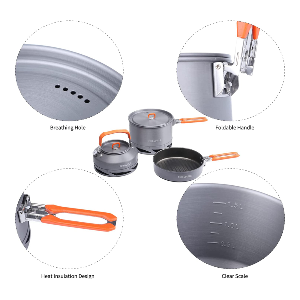 Fire Maple utensilios Camping  - Camping Cooking Ware reseña y precio