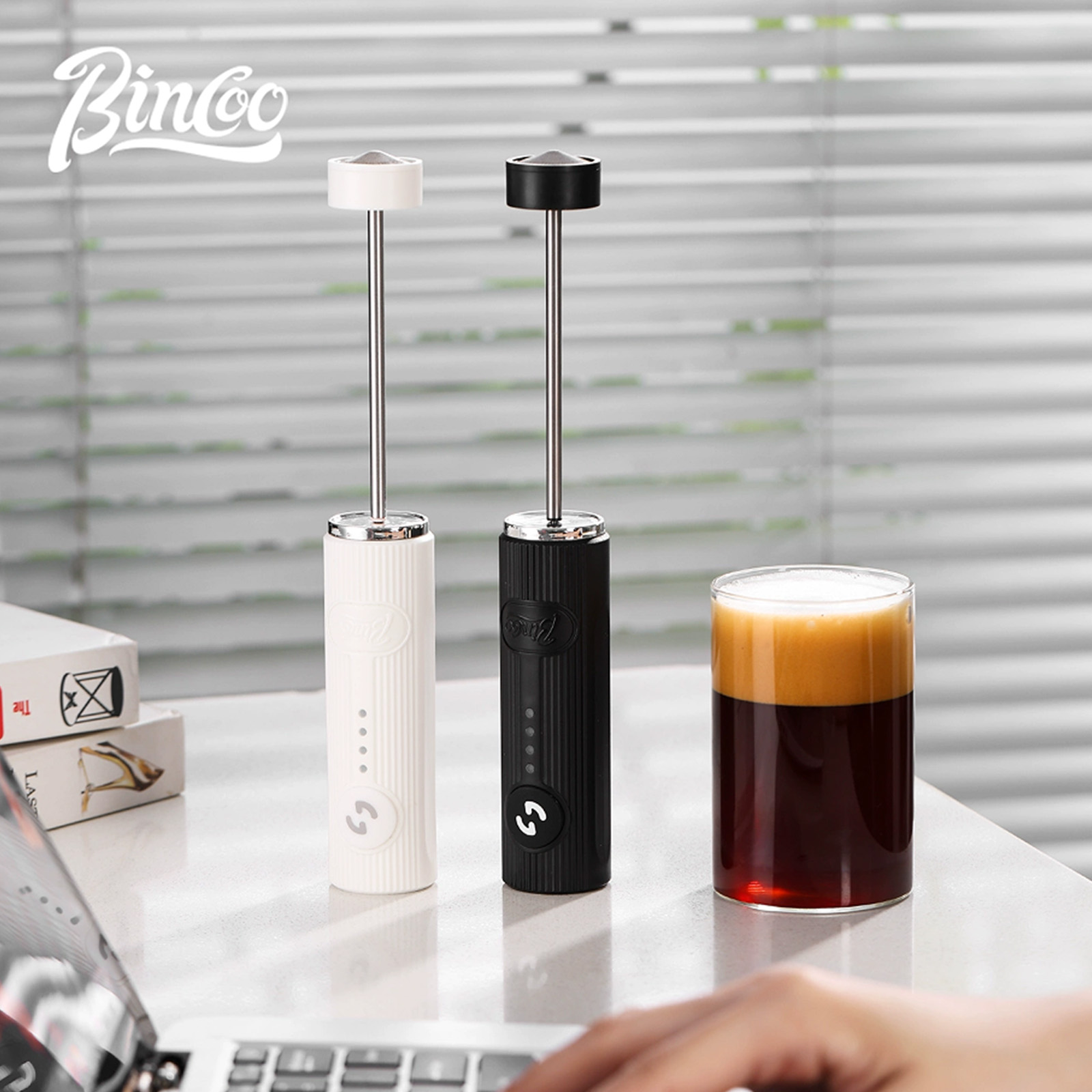 BINCOO-espumador de café eléct - Pocket Coffee Maker reseña y precio