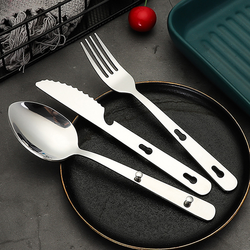 Juego de 3 piezas de cubiertos - Camping Cooking Bundle reseña y precio