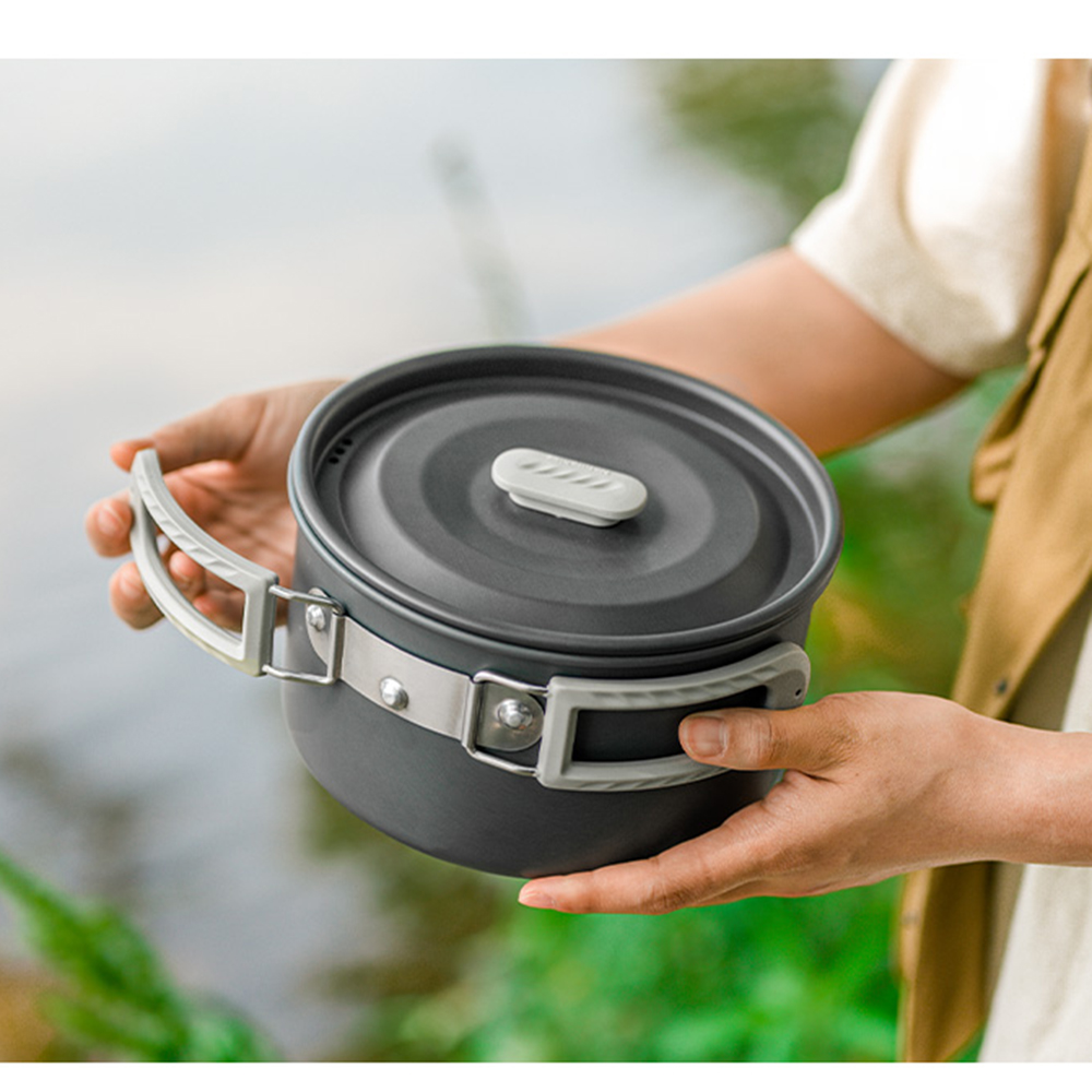 Naturehike-Juego de ollas al a - Camping Cooking Frying Pan reseña y precio