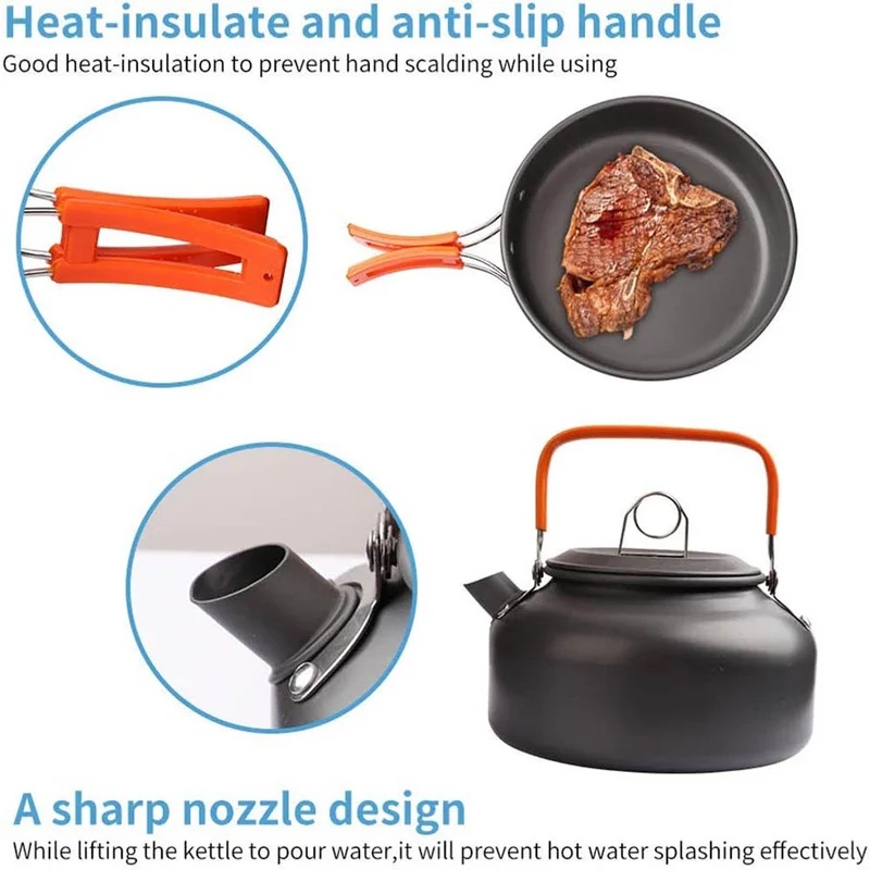 Juego de cocina para acampar,  - Camping Cooking Ware reseña y precio