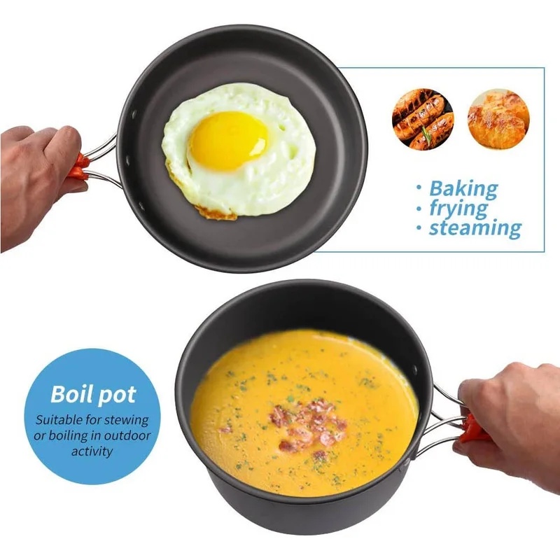 Juego de cocina para acampar,  - Camping Cooking Ware reseña y precio