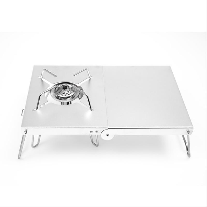 Mesa Plegable con Soporte para - Camping Cooking Table With Windshield reseña y precio