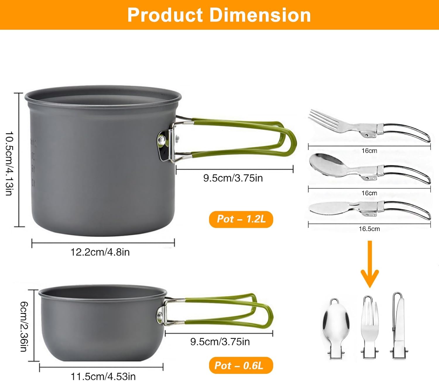 Juego de Utensilios de Cocina  - Camping Cooking Mess Kit reseña y precio