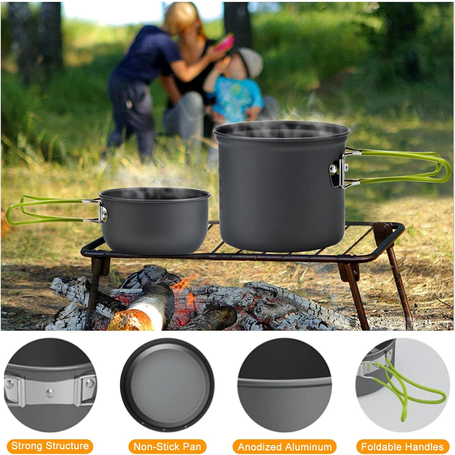 Juego de Utensilios de Cocina  - Camping Cooking Mess Kit reseña y precio