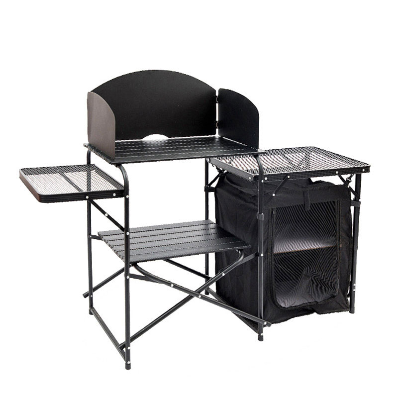 Mesa de Cocina Plegable Portát - Camping Cooking Table With Windshield reseña y precio